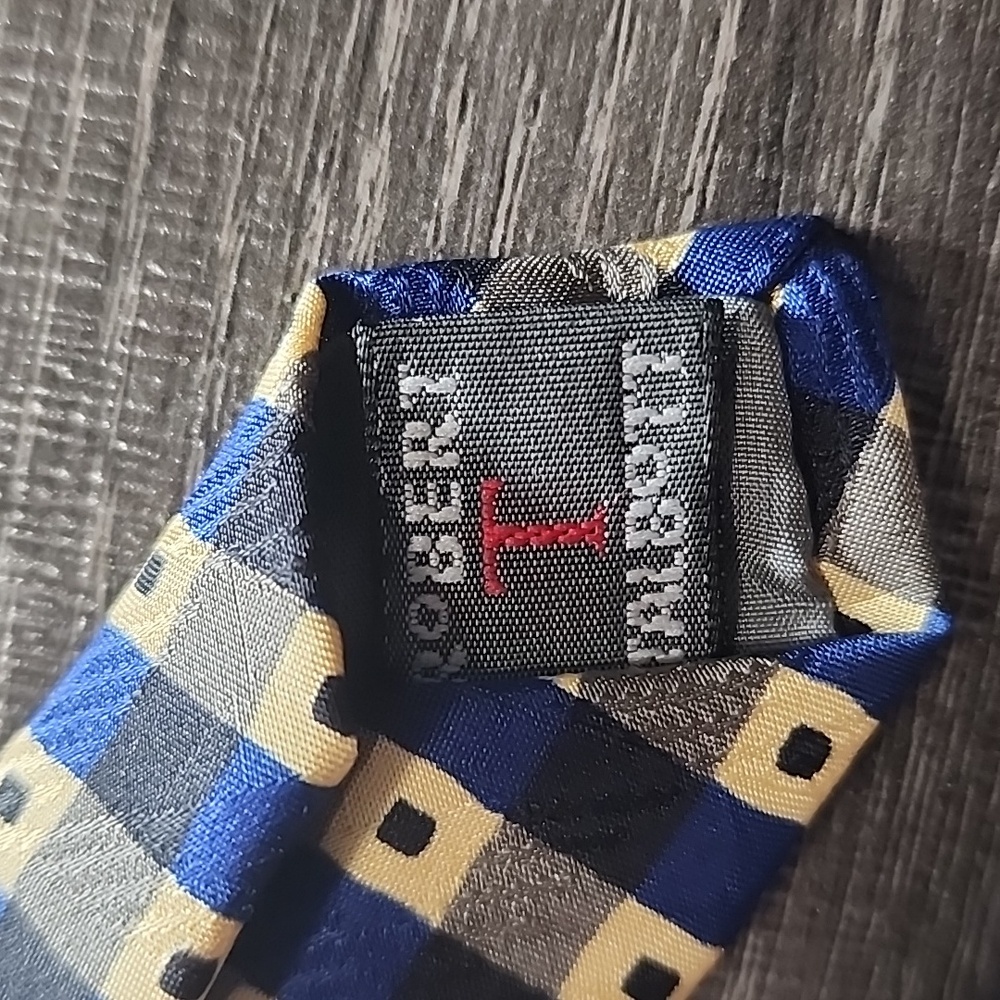 Robert Talbott Extra Long Checkered Silk Tie - image 2